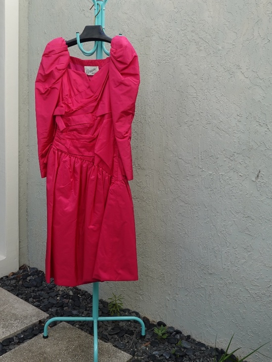 Scaasi Dresses & Skirts - Scaasi Boutique Deep Pink evening dress size 6